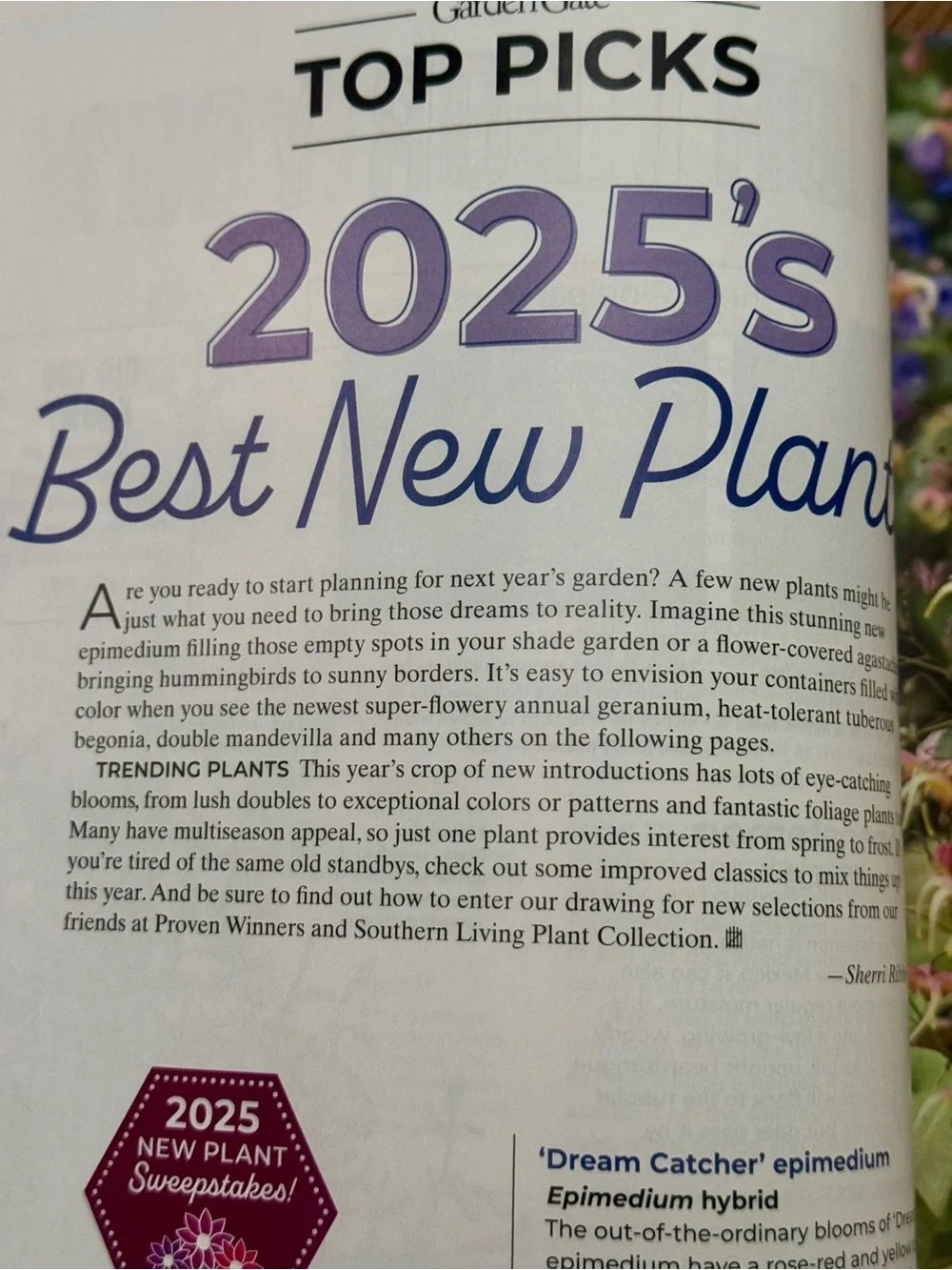 Garden Gate Magazine January/February 2025 Gardening Tips & Best New Plants